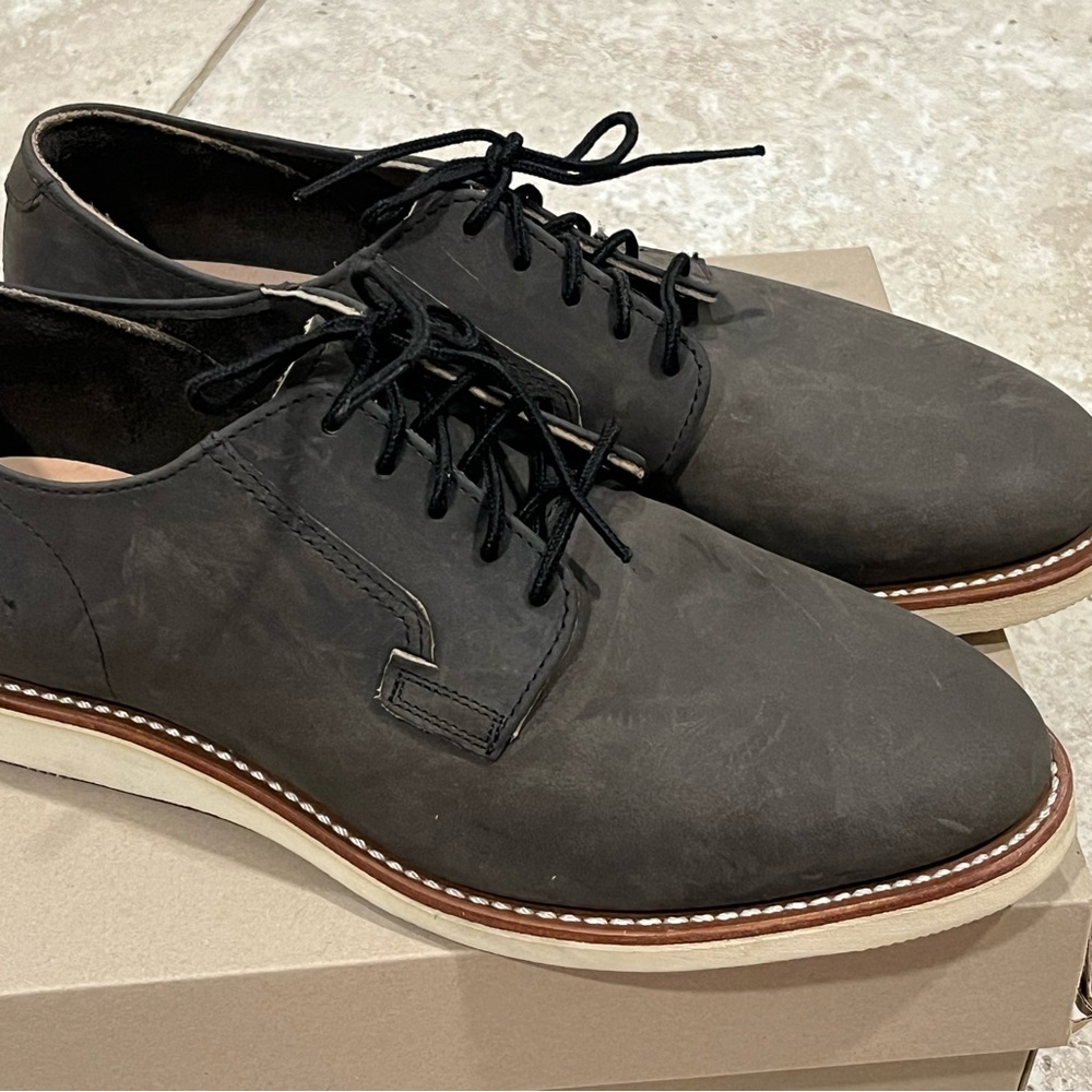 Red Wing Postman Oxford Leather Gray Green Shoes 3119 Sz. 9.5 Made In USA NEW
